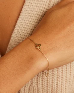 gorjana 14k Gold Parker Heart Bracelet 14k Solid Gold Clearance