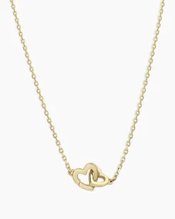gorjana 14k Gold Parker Heart Necklace 14k Solid Gold Hot