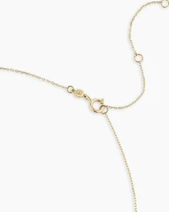 gorjana 14k Gold Pearl Charm Necklace 14k Solid Gold Fashion