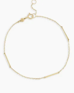 gorjana 14k Gold Rose Bar Bracelet 14k Solid Gold Online