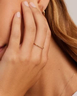 gorjana 14k Gold Rose Delicate Ring 14k Solid Gold Hot
