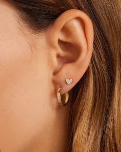 gorjana 14k Gold Rose Single Hoop 14k Solid Gold New