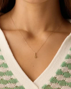 gorjana 14k Gold Star of David Charm Necklace 14k Solid Gold Outlet