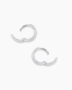 gorjana 14k White Gold Classic Huggies 14k Solid White Gold Best