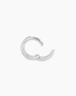 gorjana 14k White Gold Classic Single Huggie 14k Solid White Gold Outlet
