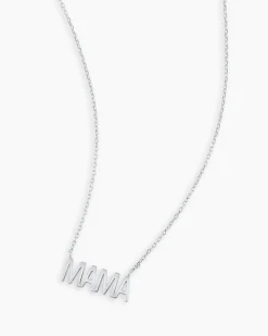 gorjana 14k White Gold Mama Necklace 14k Solid White Gold Best