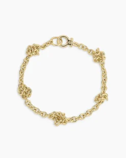 gorjana Knotty Bracelet 18k Gold Plated Clearance