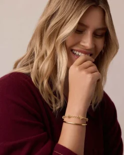 gorjana Knotty Bracelet 18k Gold Plated Clearance