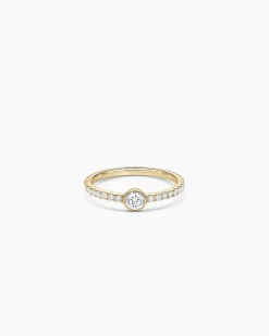 gorjana Lab Grown Diamond Circle Eternity Ring 14k Solid Gold Best