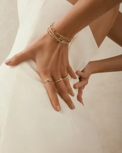 gorjana Lab Grown Diamond Circle Eternity Ring 14k Solid Gold Best