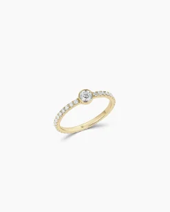 gorjana Lab Grown Diamond Circle Eternity Ring 14k Solid Gold Best