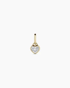 gorjana Lab Grown Diamond Heart Charm 14k Solid Gold Online
