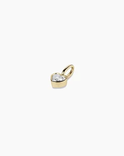 gorjana Lab Grown Diamond Heart Charm 14k Solid Gold Online
