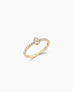gorjana Lab Grown Diamond Pear Eternity Ring 14k Solid Gold Outlet