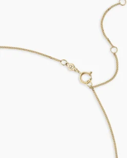 gorjana Lab Grown Diamond Tennis Row Necklace 14k Solid Gold Clearance