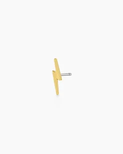gorjana Lightning Single Stud 18k Gold Plated Hot