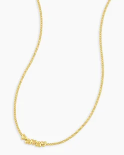 gorjana Lou Heart Necklace 18k Gold Plated Online