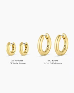 gorjana Lou Hoops Discount