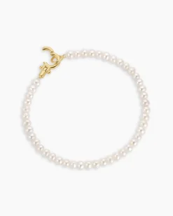 gorjana Lou Pearl Bracelet 18k Gold Plated Outlet