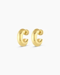 gorjana Lou Statement Huggies 18k Gold Plated Online