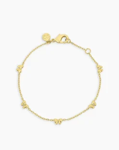 gorjana Mini Bow Bracelet 18k Gold Plated Discount