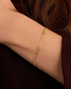 gorjana Mini Bow Bracelet 18k Gold Plated Discount