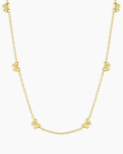 gorjana Mini Bow Necklace 18k Gold Plated Sale