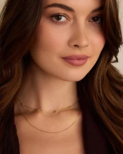 gorjana Mini Bow Necklace 18k Gold Plated Sale
