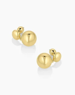 gorjana Newport Drop Earrings 18k Gold Plated Clearance