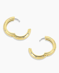 gorjana Noel Shimmer Hoops 18k Gold Plated Best