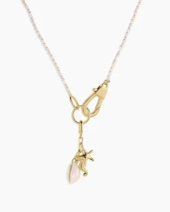 gorjana Ocean Cluster Charm Necklace 18k Gold Plated Sale