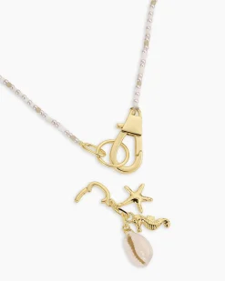 gorjana Ocean Cluster Charm Necklace 18k Gold Plated Sale