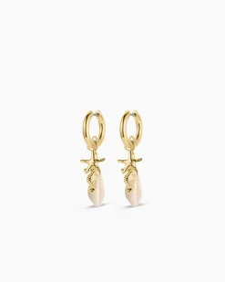 gorjana Ocean Cluster Hoops 18k Gold Plated Best