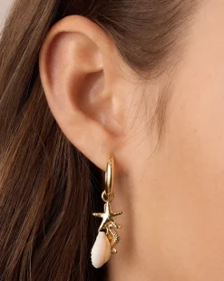 gorjana Ocean Cluster Hoops 18k Gold Plated Best