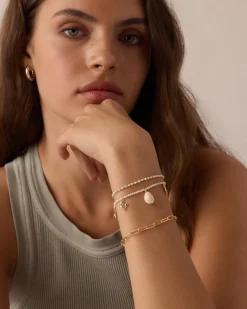 gorjana Ocean Mini Charm Bracelet 18k Gold Plated Best