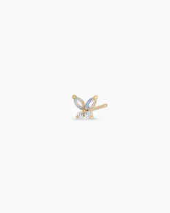 gorjana Opal Butterfly Single Stud 14k Solid Gold Online