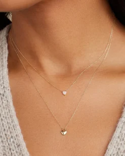 gorjana Opal Heart Necklace 14k Solid Gold Online