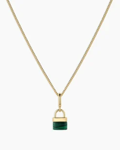 gorjana Padlock Parker Charm Necklace Clearance