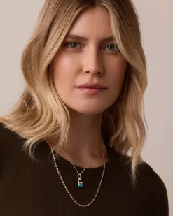 gorjana Padlock Parker Charm Necklace Clearance