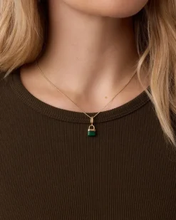 gorjana Padlock Parker Charm Necklace Clearance