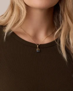 gorjana Padlock Parker Charm Necklace Clearance