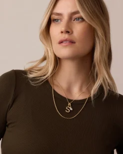 gorjana Padlock Parker Charm Necklace Clearance