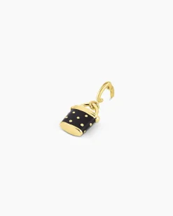 gorjana Padlock Stud Parker Charm 18k Gold Plated Best