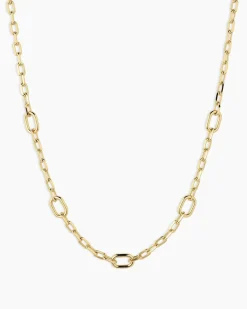 gorjana Parker Link Necklace 18k Gold Plated Fashion