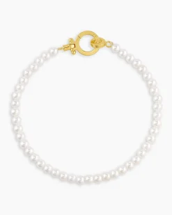 gorjana Parker Pearl Bracelet 18k Gold Plated, Pearl Discount