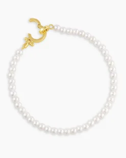 gorjana Parker Pearl Bracelet 18k Gold Plated, Pearl Discount