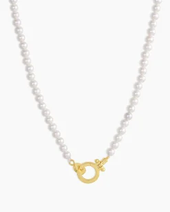 gorjana Parker Pearl Necklace 18k Gold Plated Best