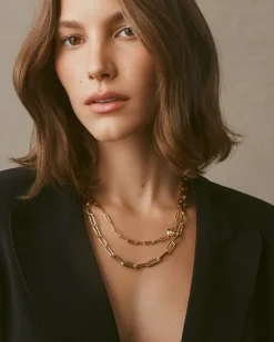 gorjana Parker XL Necklace 18k Gold Plated Fashion