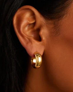 gorjana Paseo Small Hoops 18k Gold Plated Discount