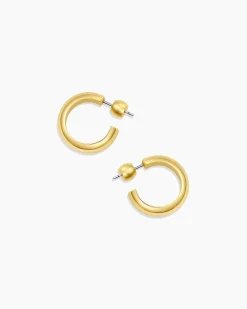 gorjana Paseo Small Hoops 18k Gold Plated Discount